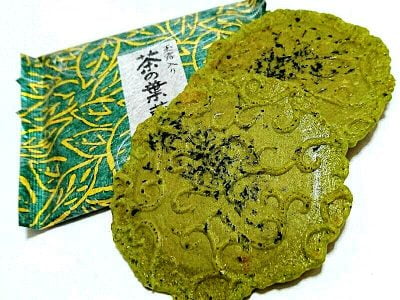 茶の葉煎餅