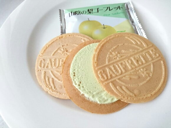 山陰の梨ゴーフレット　アップ