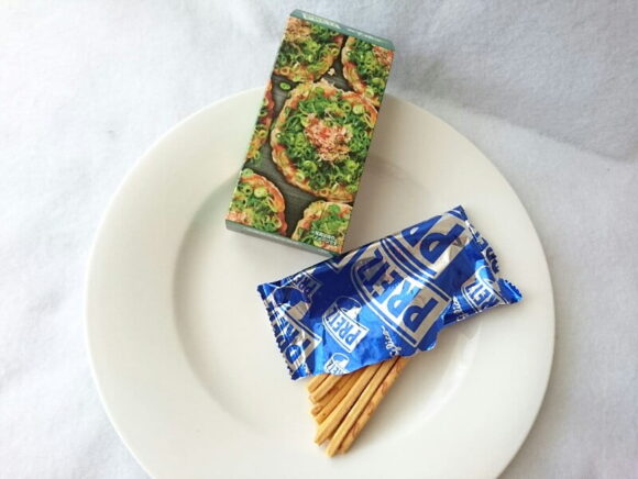 プリッツネギ焼きアップ