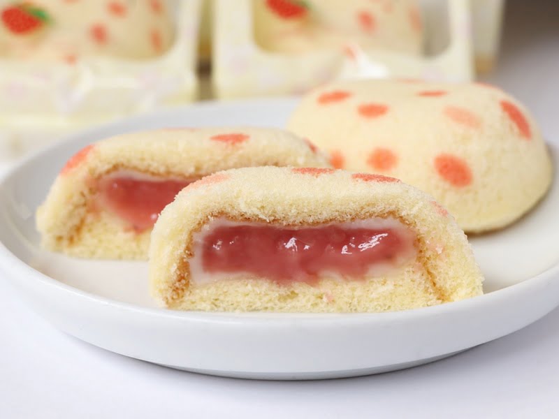 銀座のいちごケーキ 中身(拡大)の写真