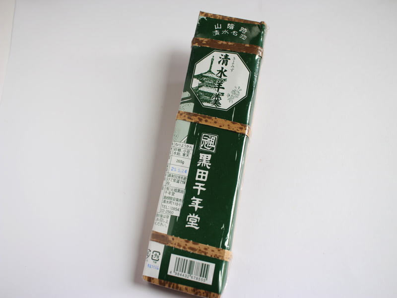 山陰名物西村堂清水羊羹中身