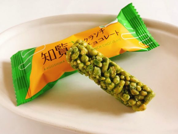 知覧茶クランチチョコレート中身