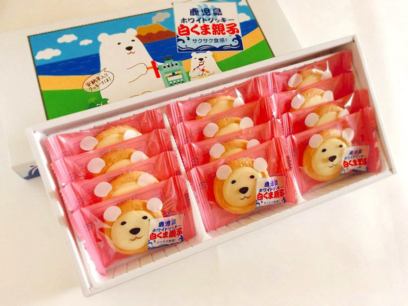 鹿児島ホワイトクッキー白くま親子開封後