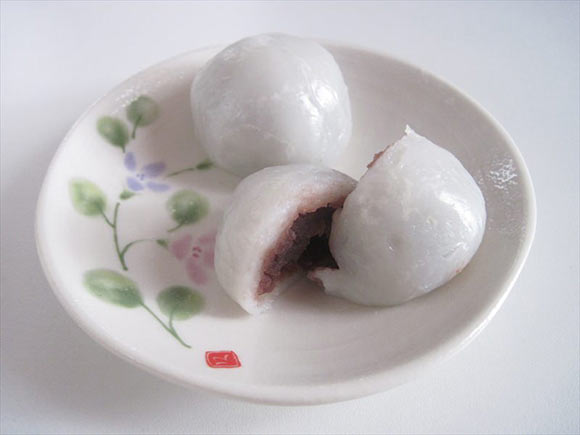 吉野屋 白玉饅頭 中身（拡大）