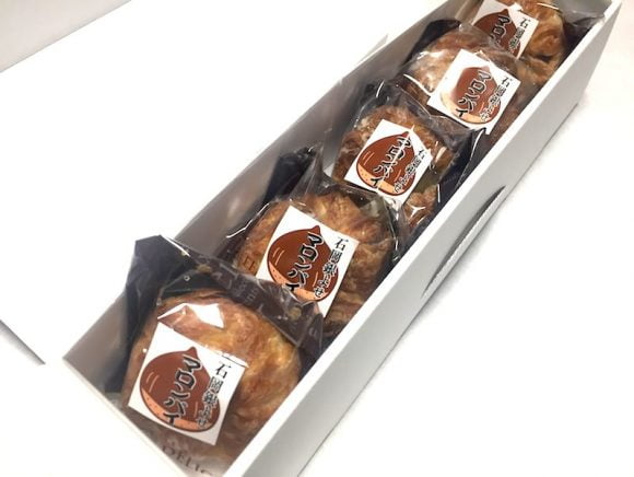 銀寄せマロンパイ　開封した写真