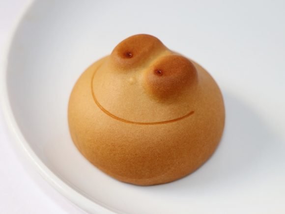 カエルまんじゅう 中身(拡大)の写真