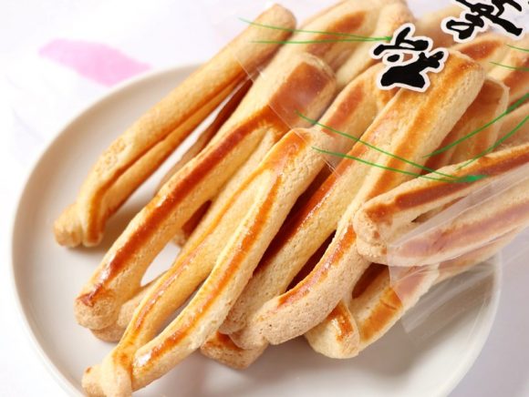 文明堂 松葉 中身(全体)の写真