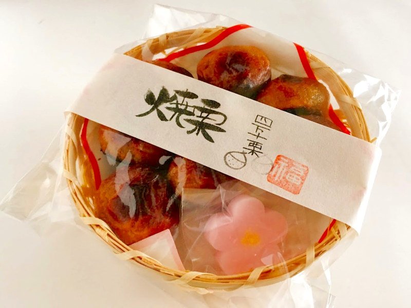 福留菊水堂 焼栗外装