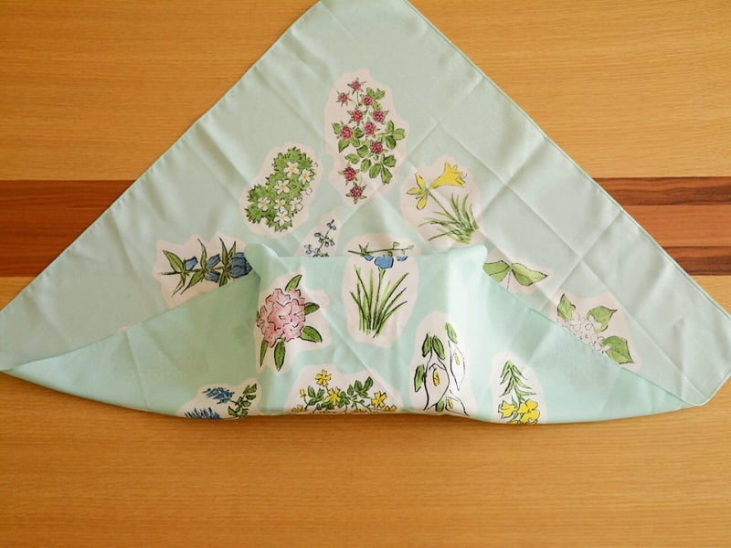 風呂敷 平包み 手前からかぶせる