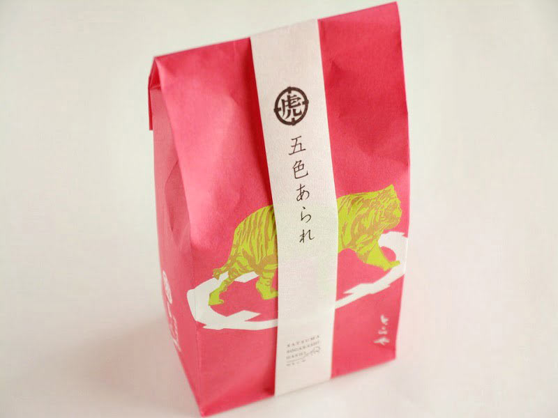 薩摩ソガラシ菓子五色あられ外装