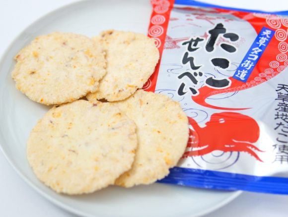 天草タコ街道たこせんべい 中身の写真