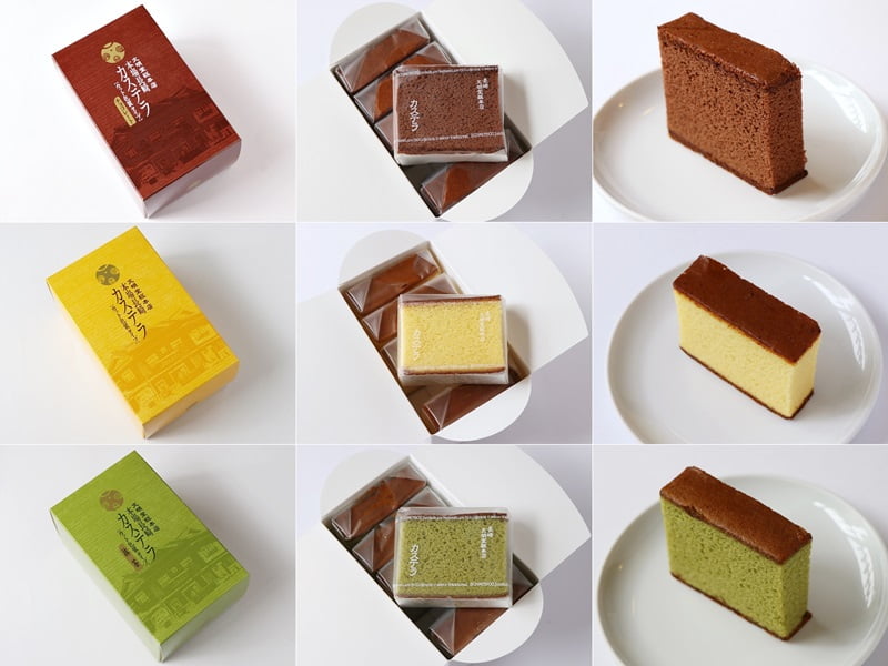 文明堂総本店 カステラ カット包装タイプ レギュラー 抹茶 チョコレート