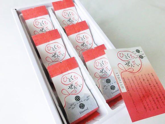 出雲ひとくちせんざい　中身