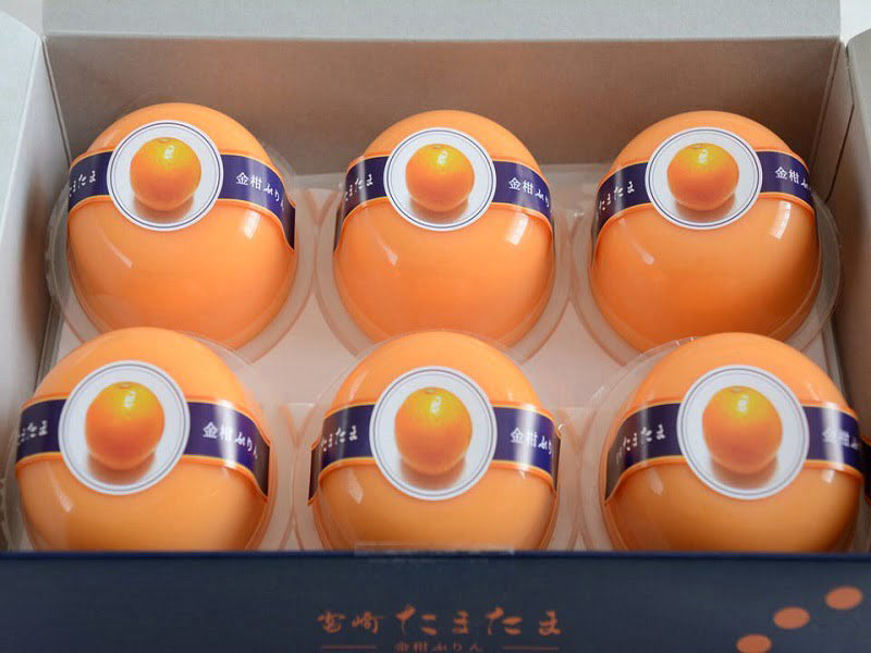 金柑ぷりん宮崎たまたま 開封写真