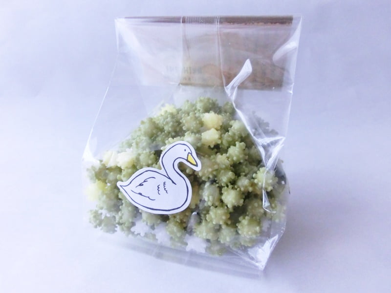 浮き星　白鳥（抹茶）　外装