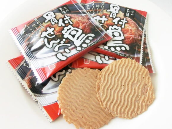 丸亀骨付き鳥せんべい　アップ