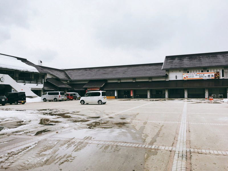 道の駅かづの駐車場