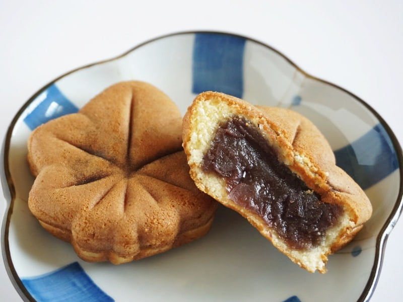 にしき堂 粒あんもみじ中身