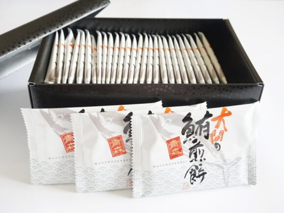 大間の鮪煎餅開封後