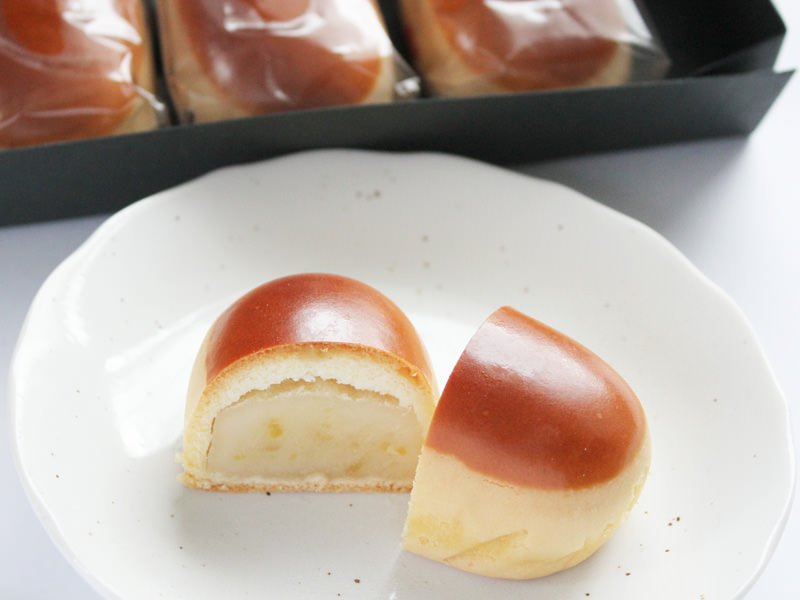 たねや 栗饅頭 中身の写真