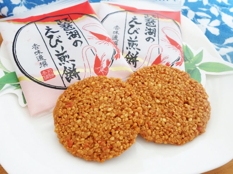 琵琶湖のえび煎餅 アップ