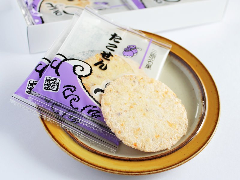 ゑびす家 三原名菓 たこせん 中身の写真