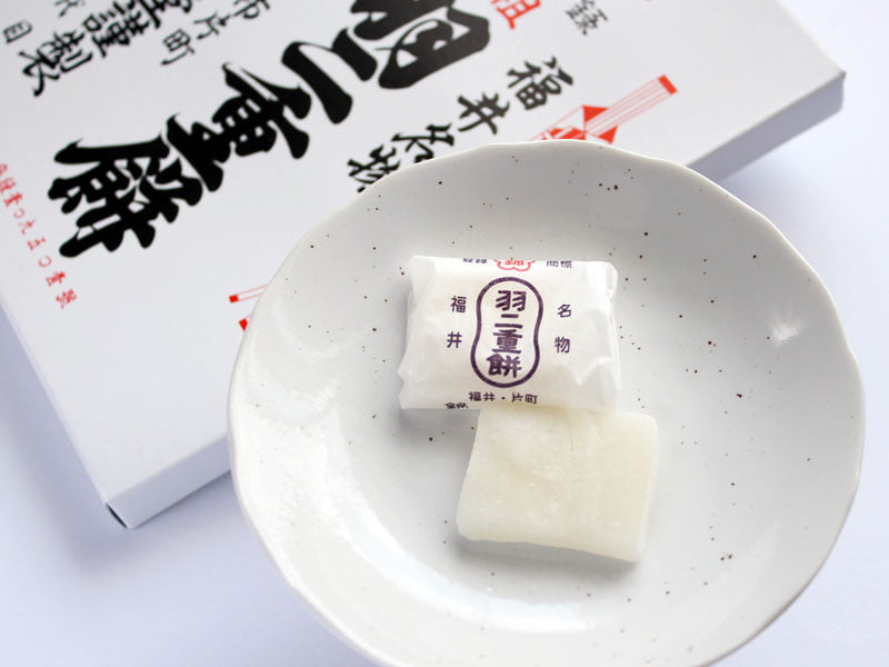錦梅堂 羽二重餅 中身の写真
