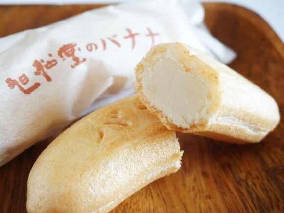 旭松堂 バナナ最中中身