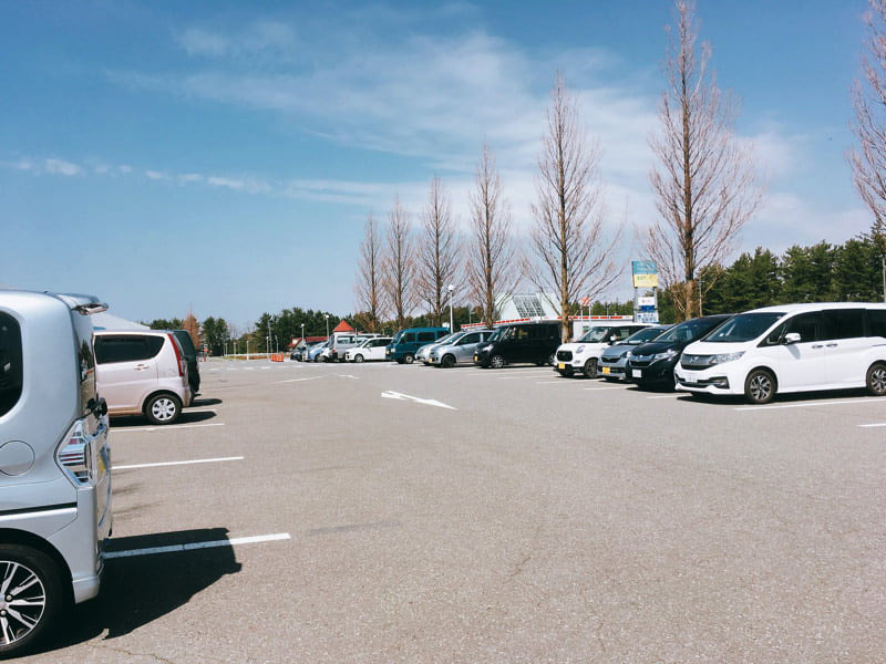 道の駅おおがた駐車場
