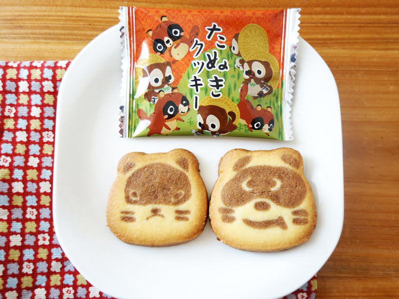 信楽たぬきクッキー アップ