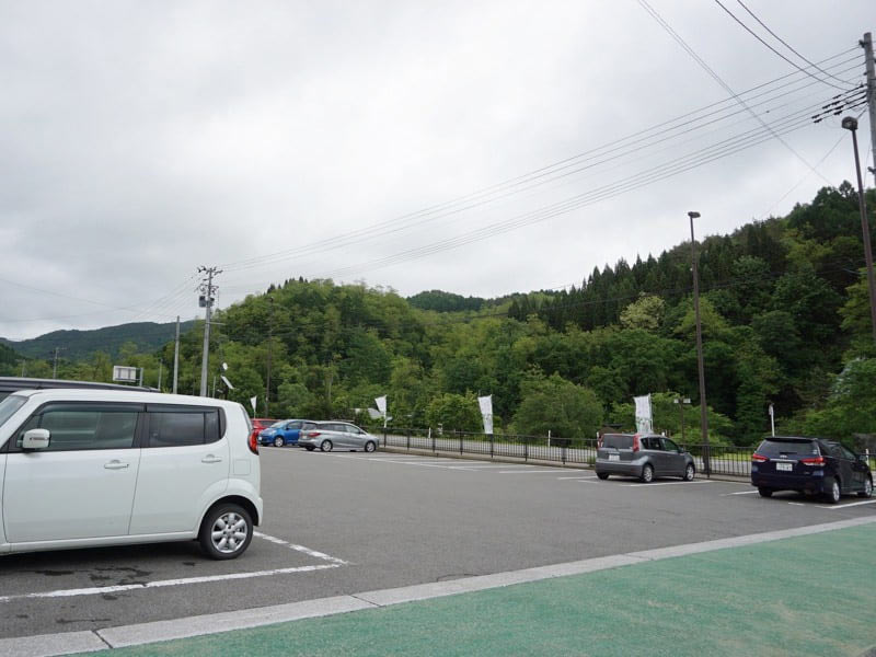 道の駅こさか駐車場