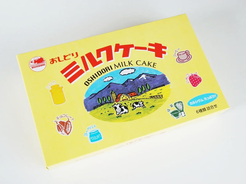 おしどりミルクケーキ 6種類詰め合わせ外装