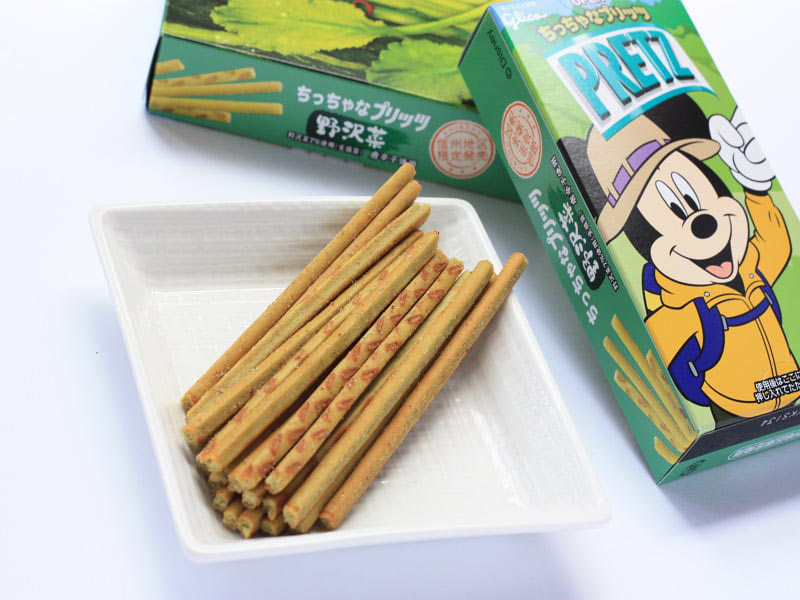 ちっちゃなプリッツ野沢菜　中身の写真