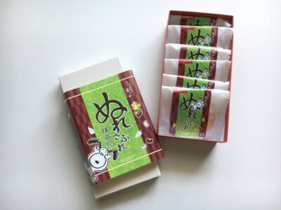 スヌーピー茶屋 ぬれさぶれ 抹茶餡