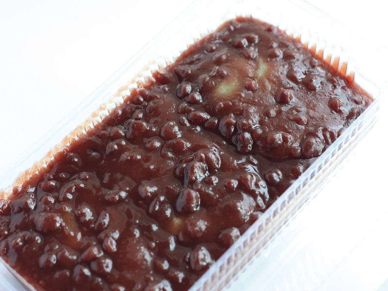 栄心堂あんころ餅　開封した写真