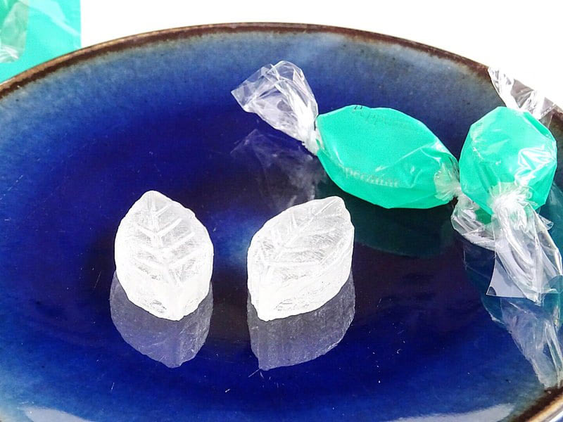 北見ハッカ飴の中身（拡大）