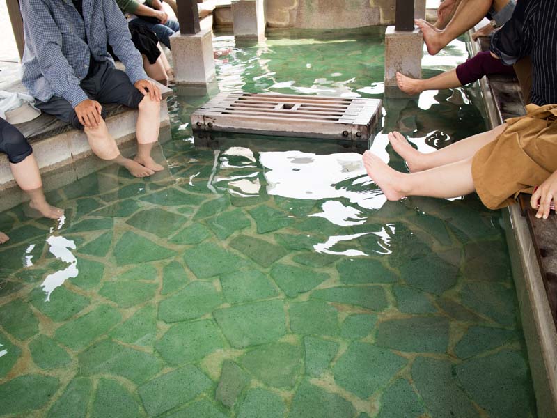 草津温泉 足湯