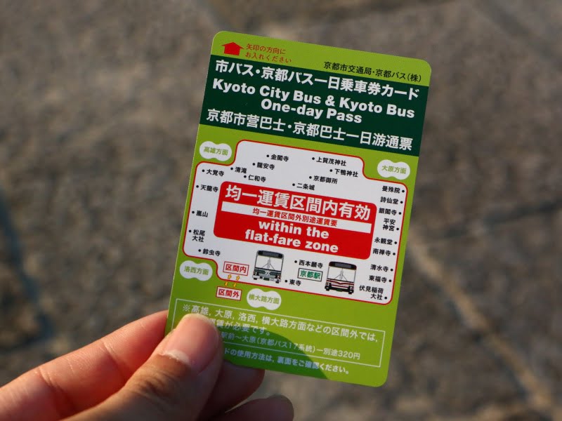 京都市バス1日乗車券