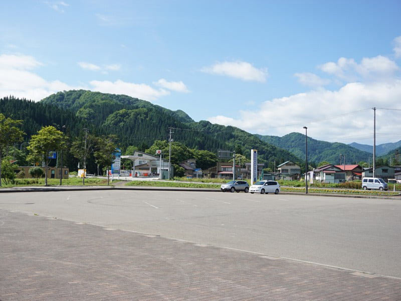 道の駅あに駐車場