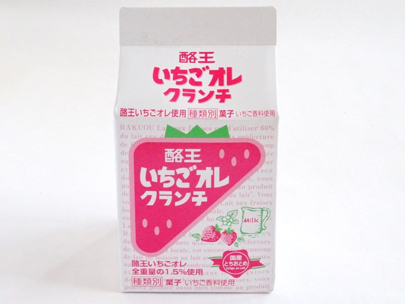 酪王いちごオレクランチの外観