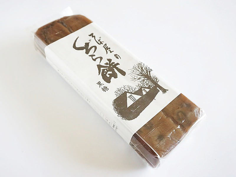 そば屋のくぢら餅(黒糖)外装