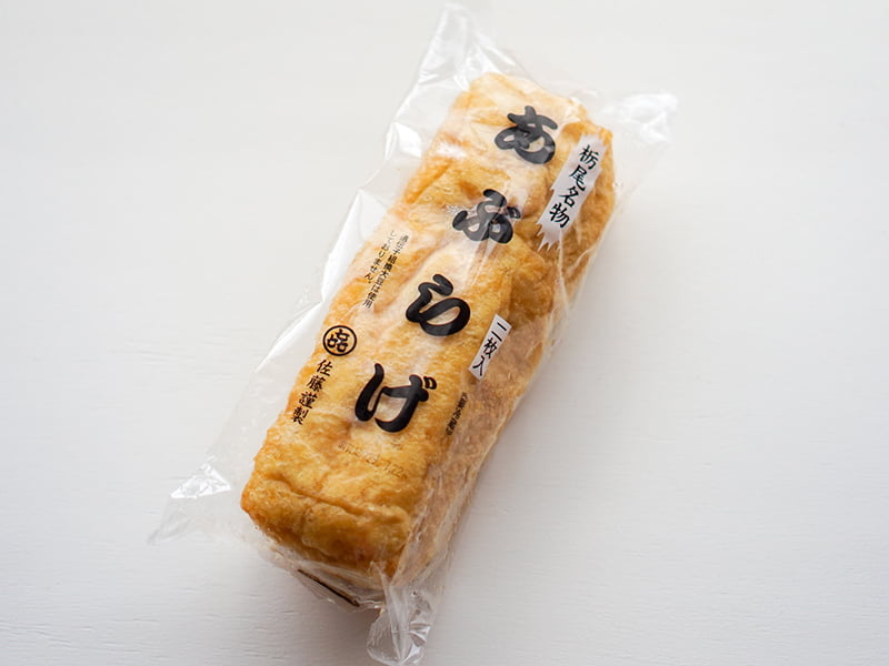 栃尾名物 あぶらげ 外装