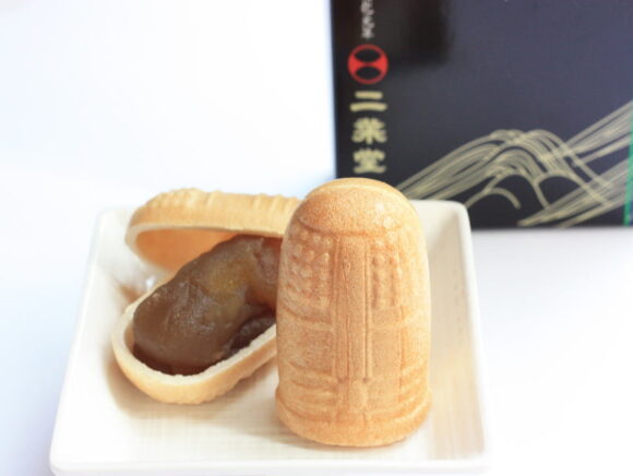 善光寺鐘楼最中　中身の写真