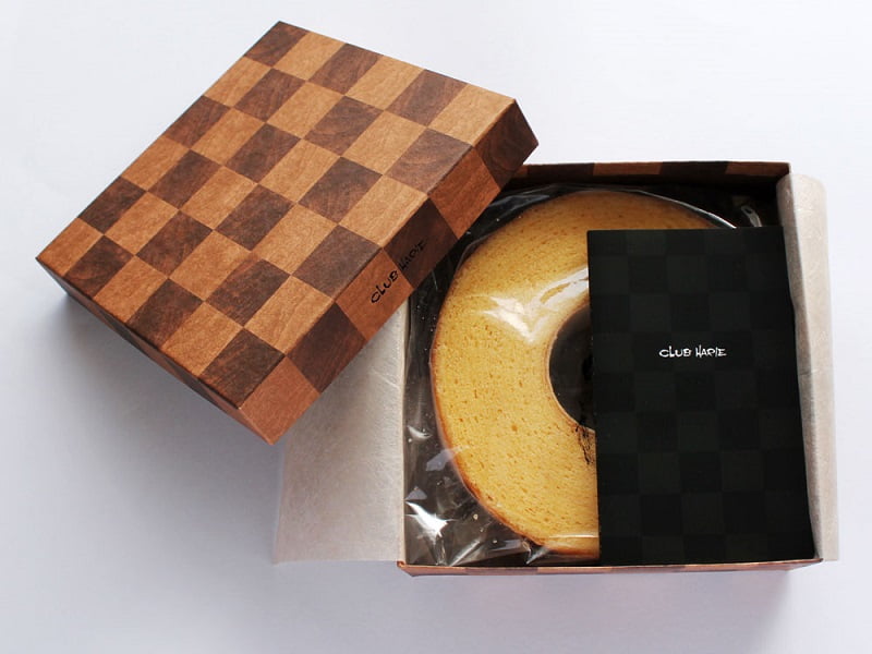 CLUB HARIE バームクーヘン 開封した写真