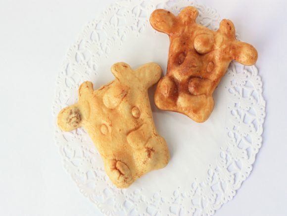 伊香保グリーン牧場　手焼きMouくん煎餅　中身の写真