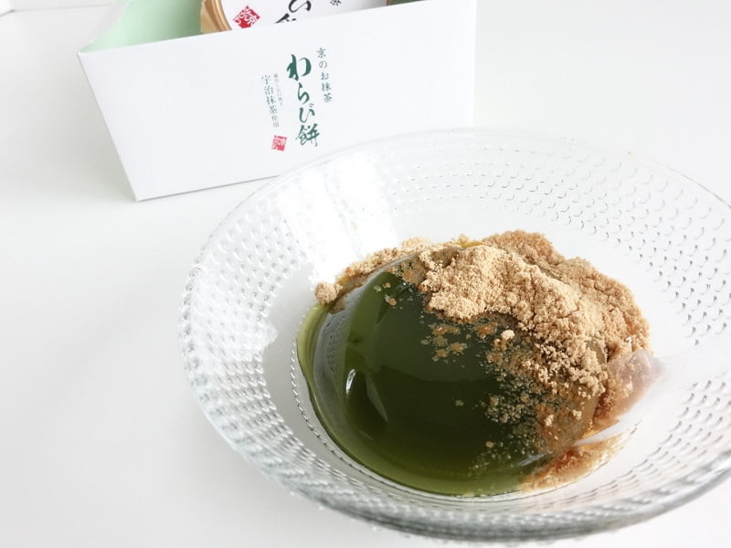 京のお抹茶わらび餅中身