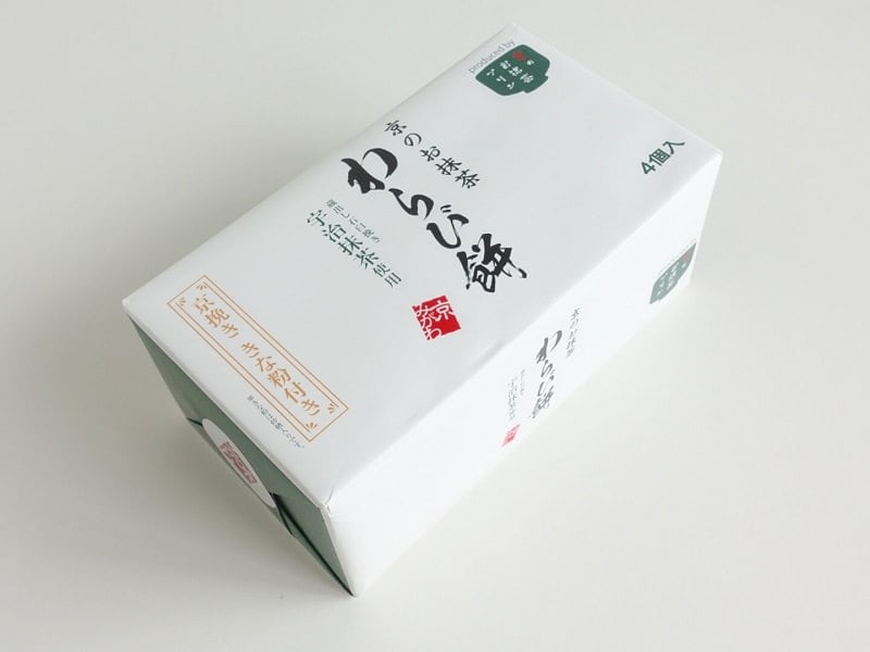 京のお抹茶わらび餅外装