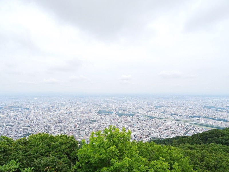 藻岩山ロープウェイ 山頂からの景色