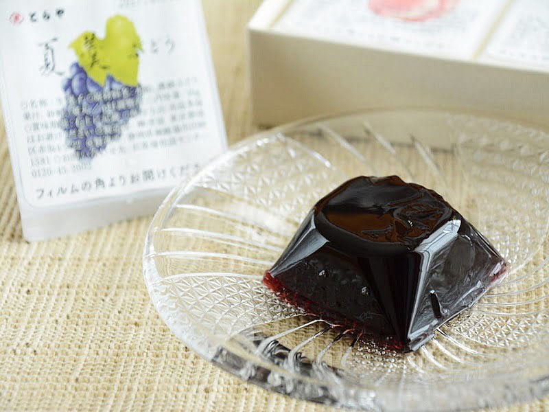 とらや夏羹ぶどう 中身写真