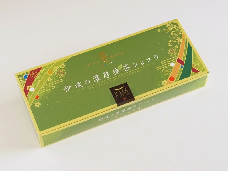 伊達の濃厚抹茶ショコラ外装